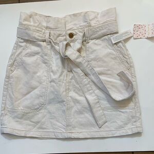 Free People Oatmeal Mini Skirt Size 6